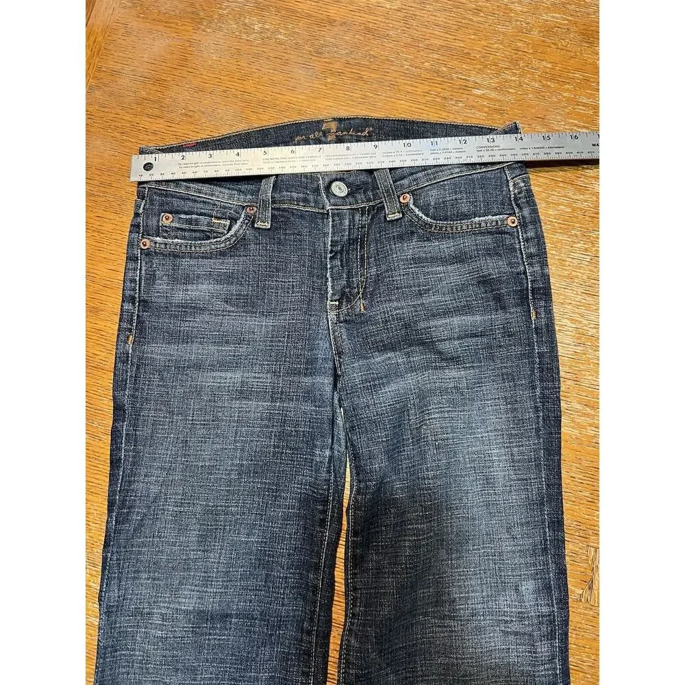 Seven For All Mankind Dojo Flare Jeans Size 25 X 29 - Picture 4 of 8